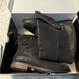 torrid Black Double Buckle Knee Boots